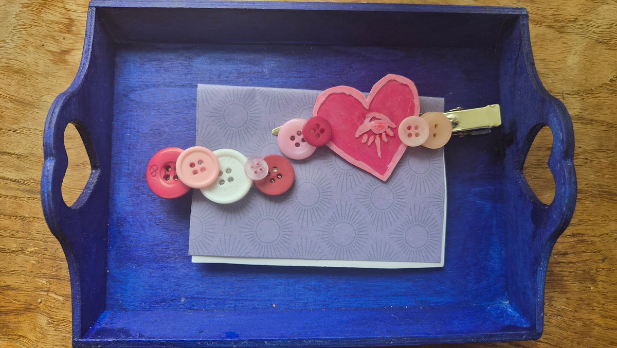 Button Hair Clips