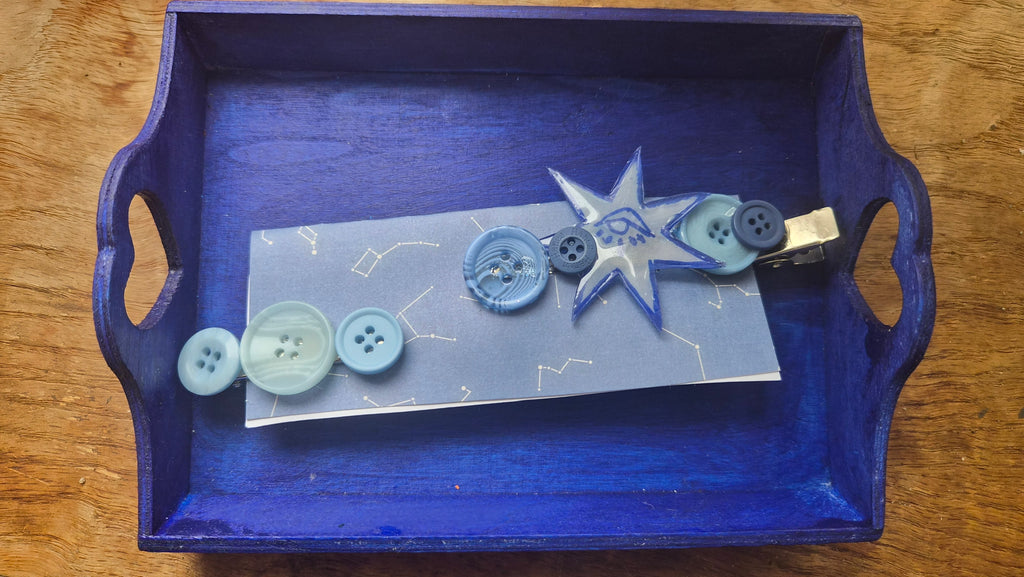 Button Hair Clips