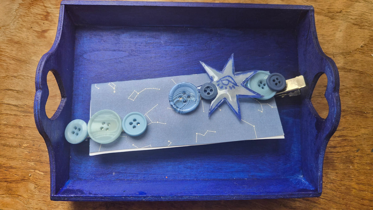 Button Hair Clips