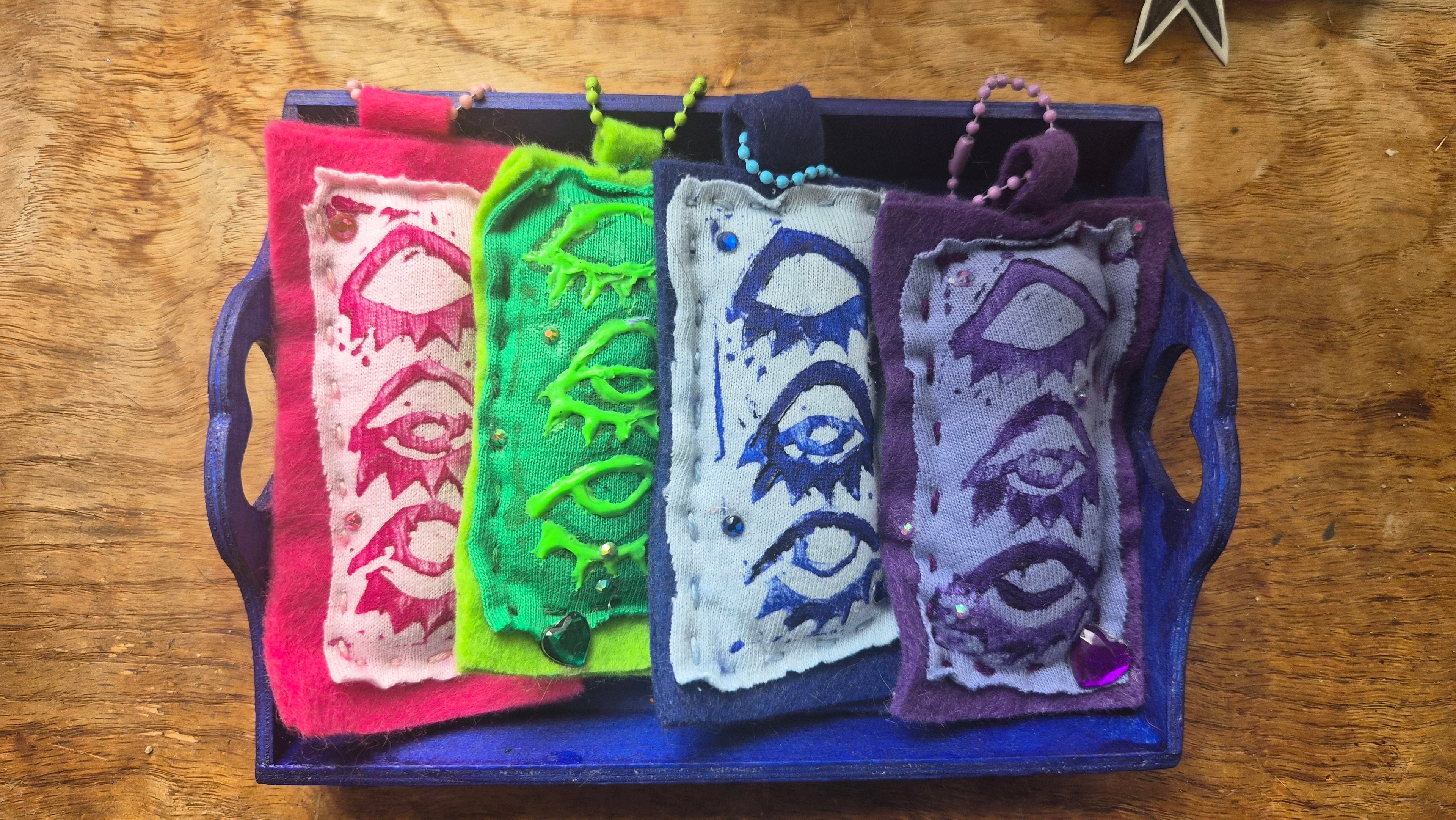3 eyed Bag Charm