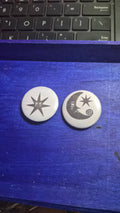 Moon and Star Button Set