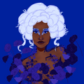 Blue Rose Woman