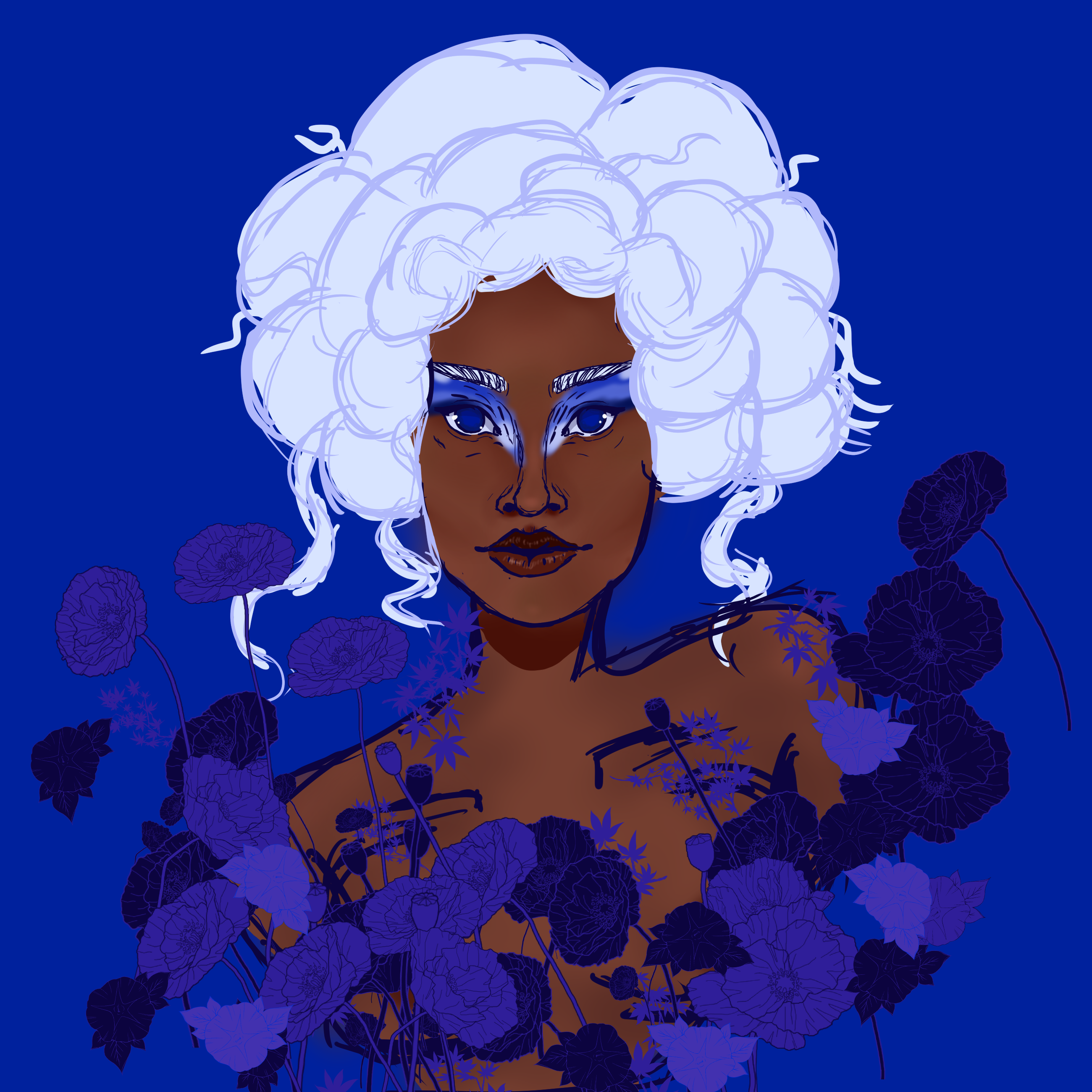 Blue Rose Woman
